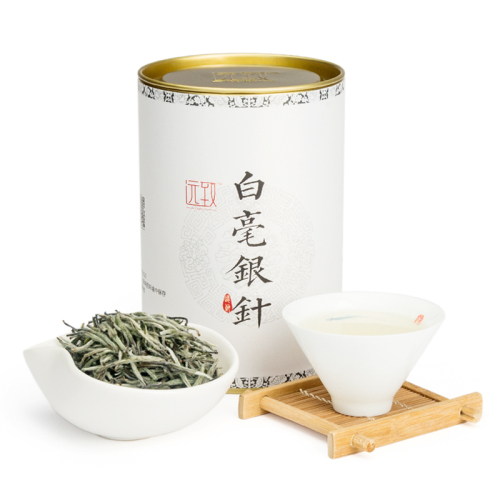 远致白茶政和白毫银针清香型铁罐装80g 远致白茶政和白毫银针清香型铁罐装80g