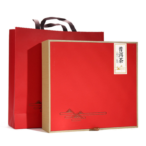 礼盒装-普洱茶-2012年勐海熟饼礼盒357g