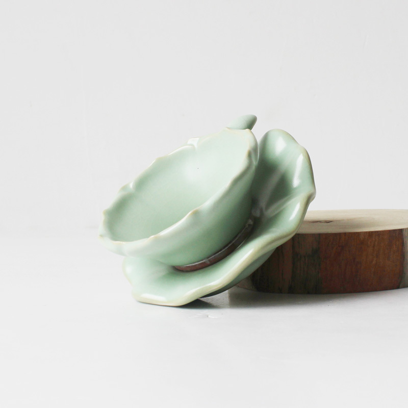 小荷茶滤-汝窑（豆青色）