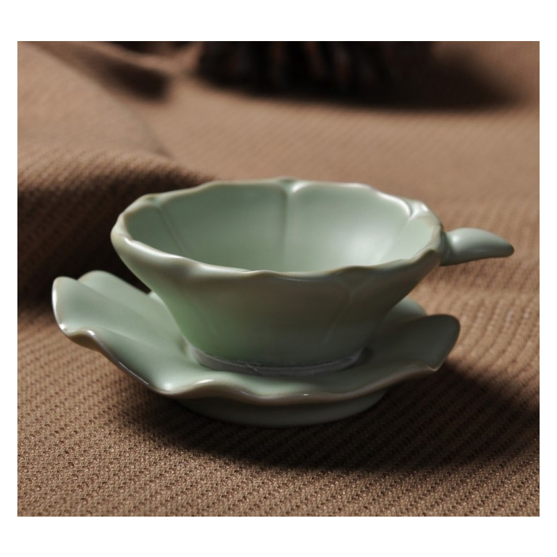 小荷茶滤-汝窑（豆青色）