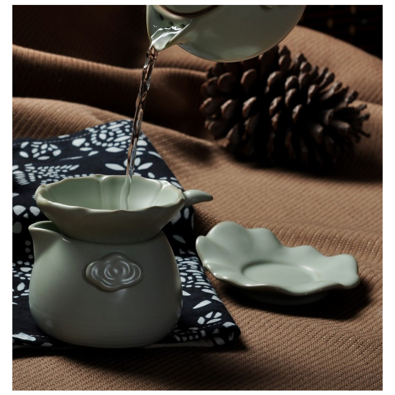 小荷茶滤-汝窑（豆青色）