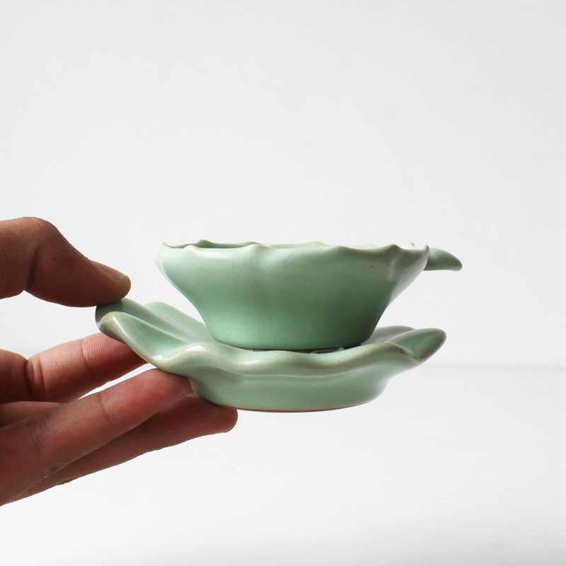 小荷茶滤-汝窑（豆青色）