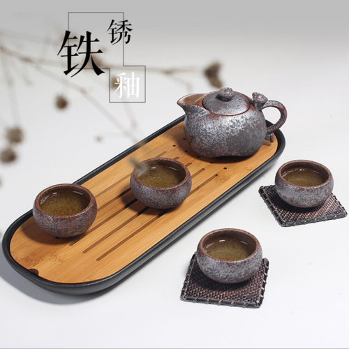 茶具配件-储水式竹面小茶盘（不含茶具）
