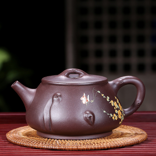 茶壶 紫砂壶 梅桩石瓢壶