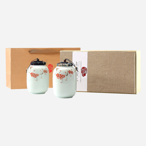 龙井绿茶-手绘瓷罐礼盒200g-高档茶礼