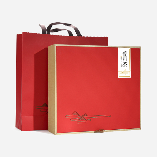 礼盒装-普洱茶-2012年勐海熟饼礼盒357g