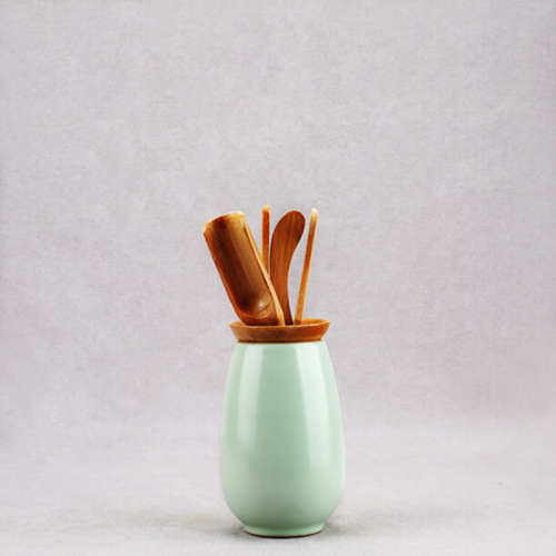 茶具-六君子-汝窑竹制六君子 茶具-六君子-汝窑竹制六君子