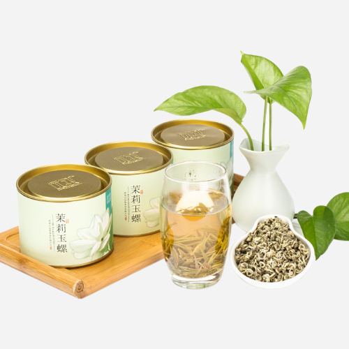 远致茉莉花茶玉螺清香型铁罐装150g 远致茉莉花茶玉螺清香型铁罐装150g