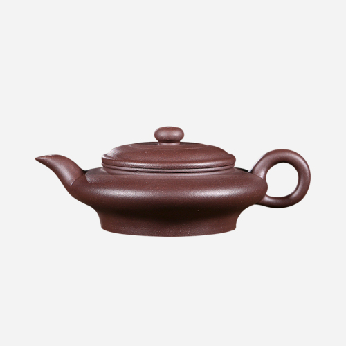 紫砂壶-紫泥-虚扁壶1号 240cc