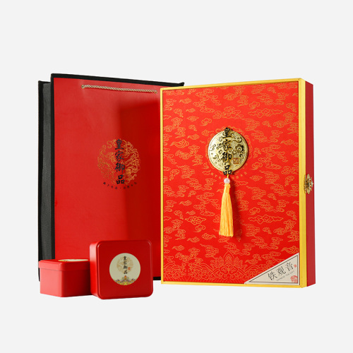 铁观音-绸缎祥云铁观音500g-喜庆礼盒装 铁观音-绸缎祥云铁观音500g-喜庆礼盒装