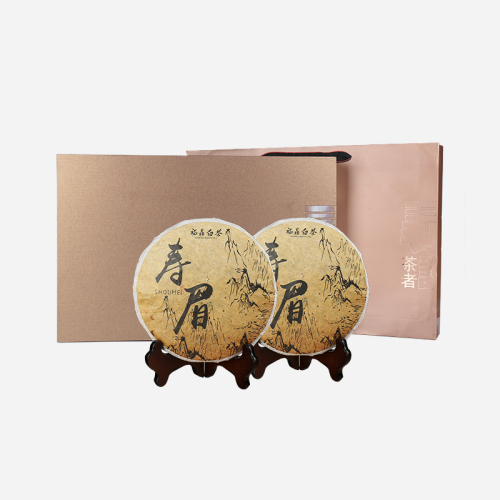 礼盒装-白茶-茶者3年陈寿眉两饼700g(含提袋) 礼盒装-白茶-茶者3年陈寿眉两饼700g(含提袋)