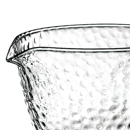 茶具-公道杯-日式锤目纹玻璃公杯
