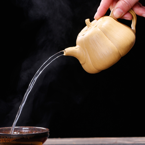 茶壶-紫砂壶-南瓜壶