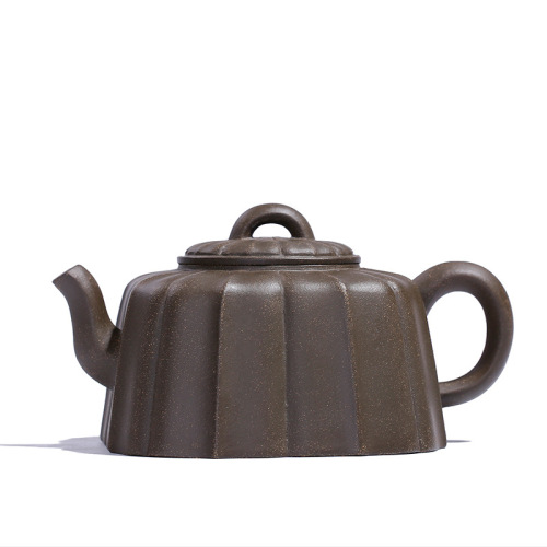 【陈建明】茶壶-紫砂壶-四方锦囊壶240cc