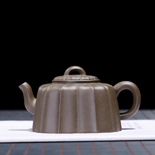 【陈建明】茶壶-紫砂壶-四方锦囊壶240cc