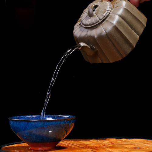 【陈建明】茶壶-紫砂壶-四方锦囊壶240cc