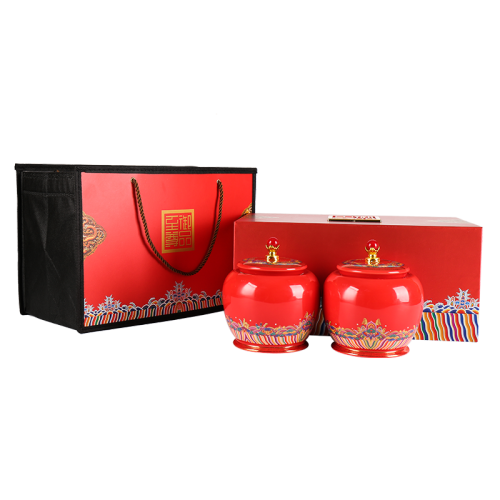 礼盒装-金骏眉-红色御品至尊双瓷罐250g（含提袋）