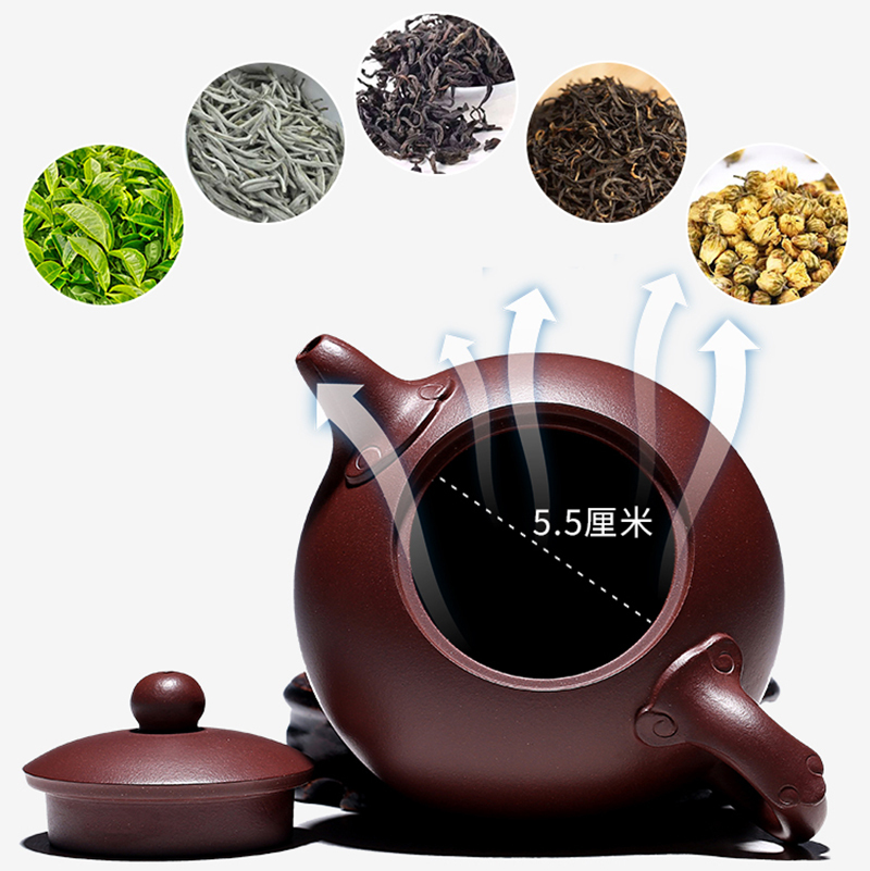 茶壶-紫砂壶-如意西施壶-240cc