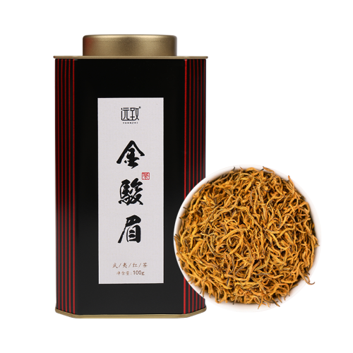 芽中芽金骏眉-五福临门100g铁罐装 芽中芽金骏眉-五福临门100g铁罐装