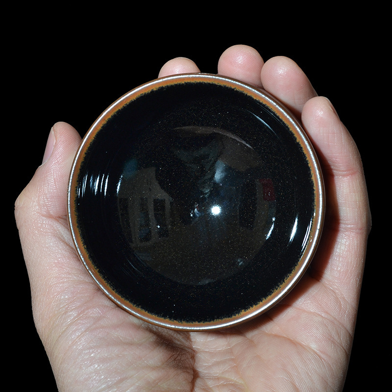 杂色-金边乌金盏