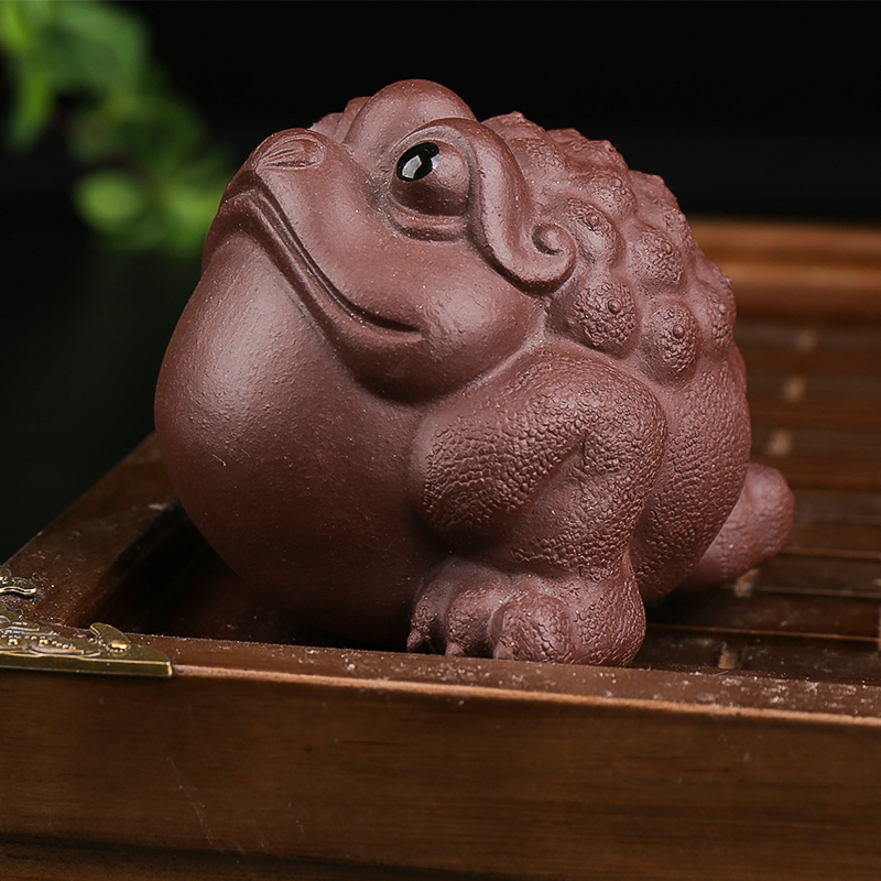 茶宠-紫砂-三足金蟾