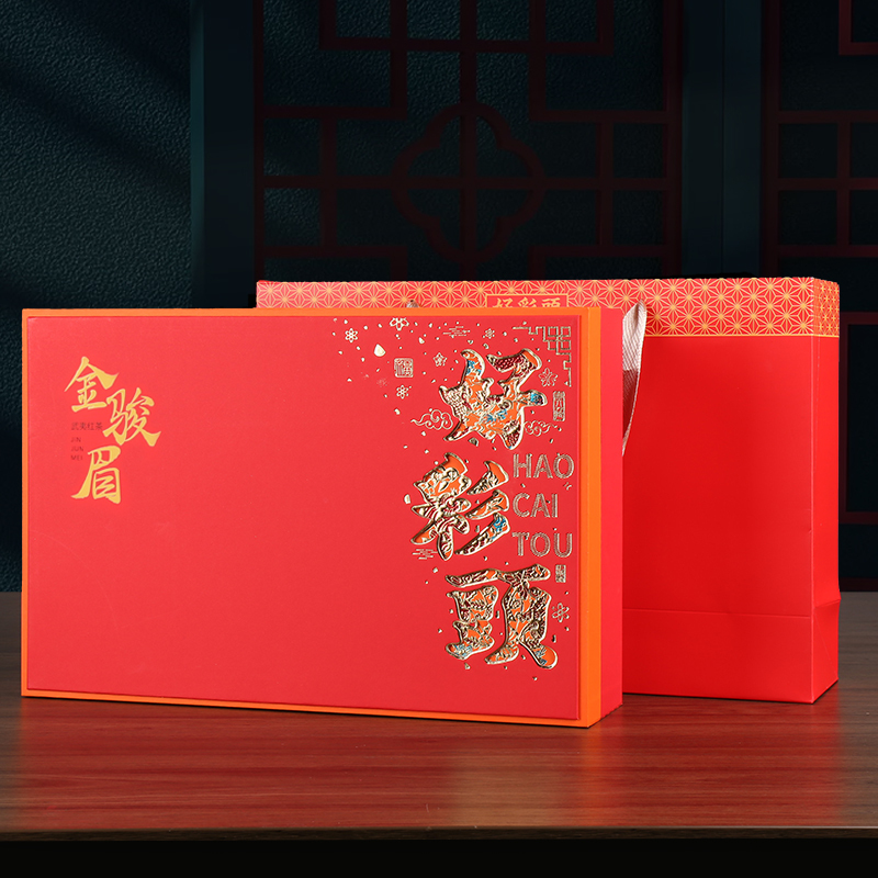金骏眉 红色好彩头礼盒250克 金骏眉 红色好彩头礼盒250克