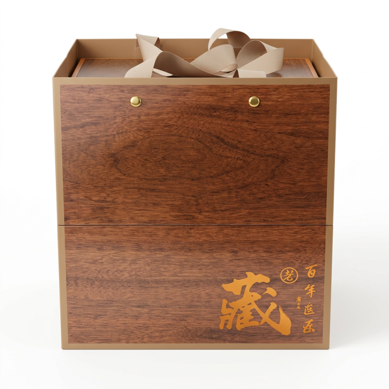 岁月留香仿木礼盒500g（含提袋）(2015老寿眉)