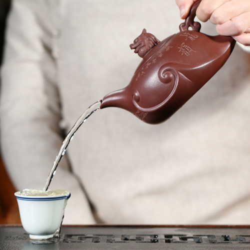 【咸仲英】大师壶茶壶-紫砂壶-龙韵壶套组450cc(含提袋)